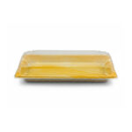 Wood Colour PET Sushi Tray 226x90x45mm - 400 sets/cs