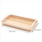 Kraft Paper Sushi Tray Combo 241*152*55mm 200sets/cs