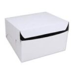 10x10x2.5" White Cake Box 100/pk