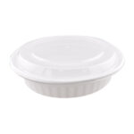 48oz (RC48) White Round Container - 150 sets/cs