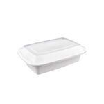 24oz (E24) White Rectangle Container 150set/cs