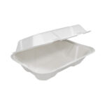Bio Sugarcane Bagasse Clamshell Container 9x6x3" 200/cs