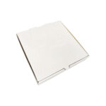 12" E Flute Pizza Box White/Brown 100/pk