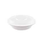 24oz (R24) White Round Container - 150 sets/cs