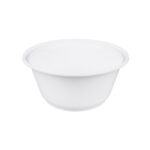 1200ml (40oz) White Plastic Bowl, fits PG178 lid - 300/cs
