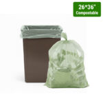 26x36" 0.85mil Compostable Bin Liner 165/cs